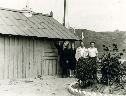 Работники спасательной станции, 1959 год Пляж