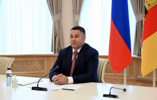Игорь Руденя провёл встречу с митрополитом Тверским и Кашинским Амвросием