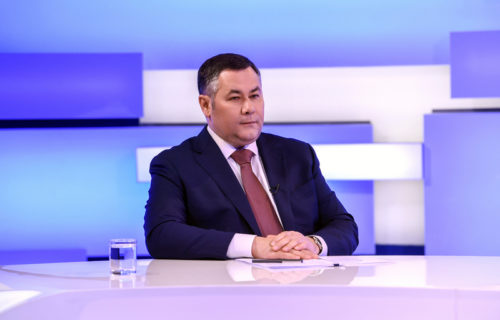 Губернатор Игорь Руденя ответил на актуальные вопросы в прямом эфире телеканала «Россия 24» Тверь
