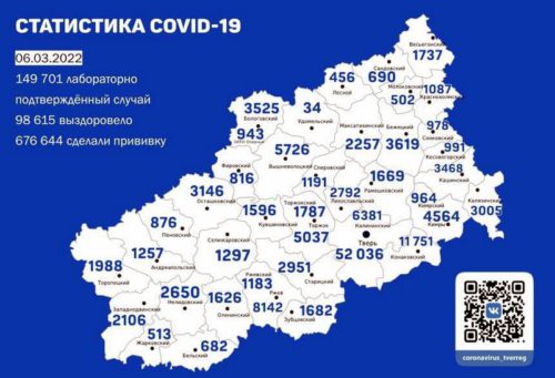 Информация оперативного штаба по предупреждению завоза и распространения коронавирусной инфекции в Тверской области за 6 марта