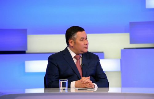 Игорь Руденя ответил на актуальные вопросы жителей Верхневолжья в прямом эфире телеканала «Россия 24» Тверь