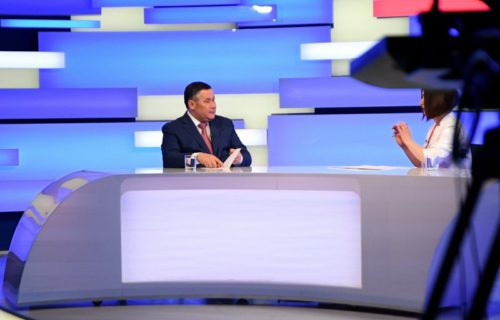 Игорь Руденя ответил на актуальные вопросы жителей Верхневолжья в прямом эфире телеканала «Россия 24» Тверь
