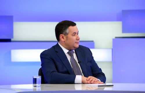 Губернатор Игорь Руденя ответил на актуальные вопросы жителей Верхневолжья в прямом эфире телеканала «Россия 24» Тверь