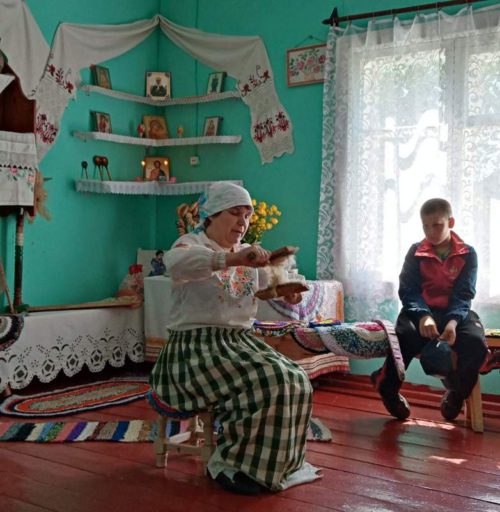 Бабинские ребята на время оказались в прошлом