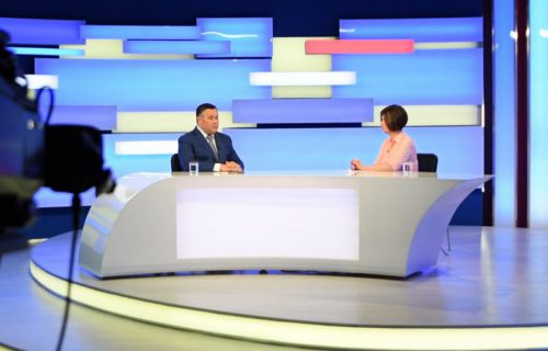 Губернатор Игорь Руденя ответил на актуальные вопросы в прямом эфире телеканала «Россия 24» Тверь