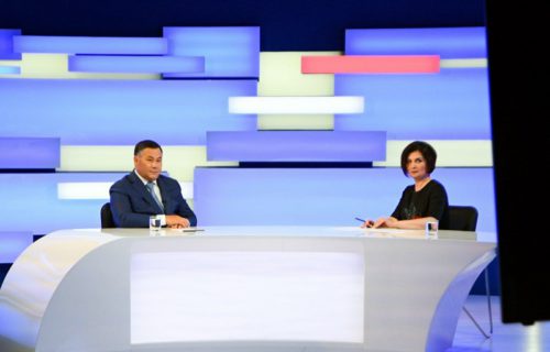 Губернатор Игорь Руденя ответил на актуальные вопросы в прямом эфире телеканала «Россия 24» Тверь