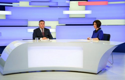 Губернатор Игорь Руденя ответил на актуальные вопросы в прямом эфире телеканала «Россия 24» Тверь