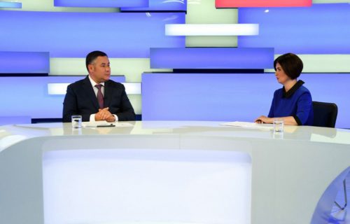 Губернатор Игорь Руденя ответил на актуальные вопросы в прямом эфире телеканала «Россия 24» Тверь