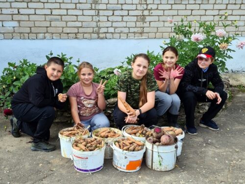 В Паньковской школе собрали отличный урожай!