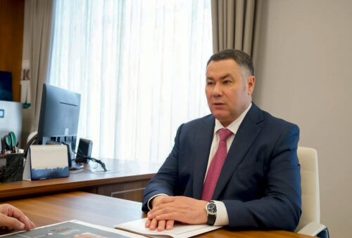 Губернатор Игорь Руденя обсудил с Министром строительства и ЖКХ РФ Иреком Файзуллиным развитие коммунальной инфраструктуры и строительной отрасли в Тверской области