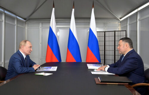 Президент РФ Владимир Путин провёл встречу с Губернатором Тверской области Игорем Руденей