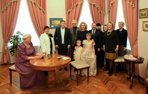 Заместитель Председателя Правительства РФ Татьяна Голикова и Губернатор Игорь Руденя посетили отремонтированный Музей А.С. Пушкина в Берново