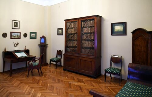 Заместитель Председателя Правительства РФ Татьяна Голикова и Губернатор Игорь Руденя посетили отремонтированный Музей А.С. Пушкина в Берново