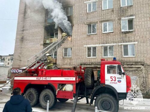 Огнеборцы спасли людей на пожаре