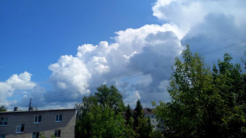 Возможны кратковременный дождь, ливни, гроза, град