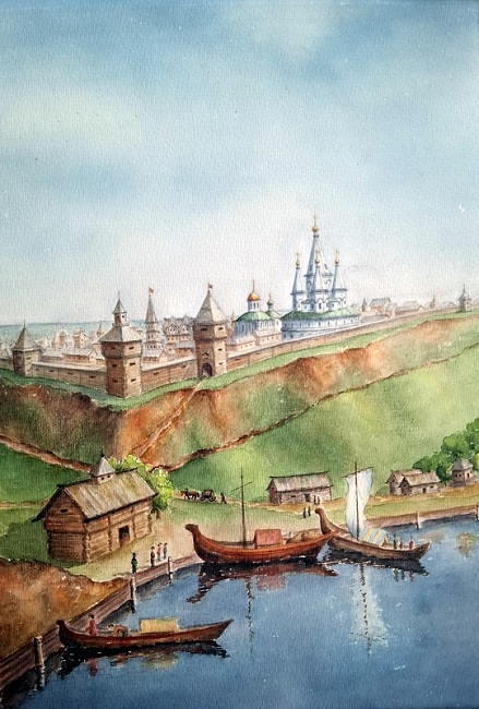 Корзин акварель