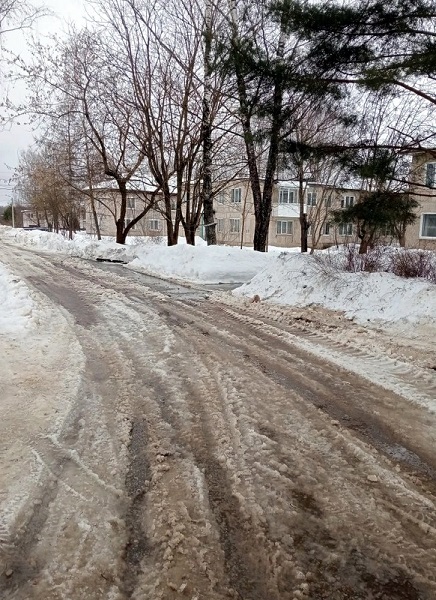 Дорога после расчистки Cпасибо нашему депутату