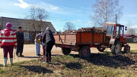 Жители Бабина  вышли на субботник