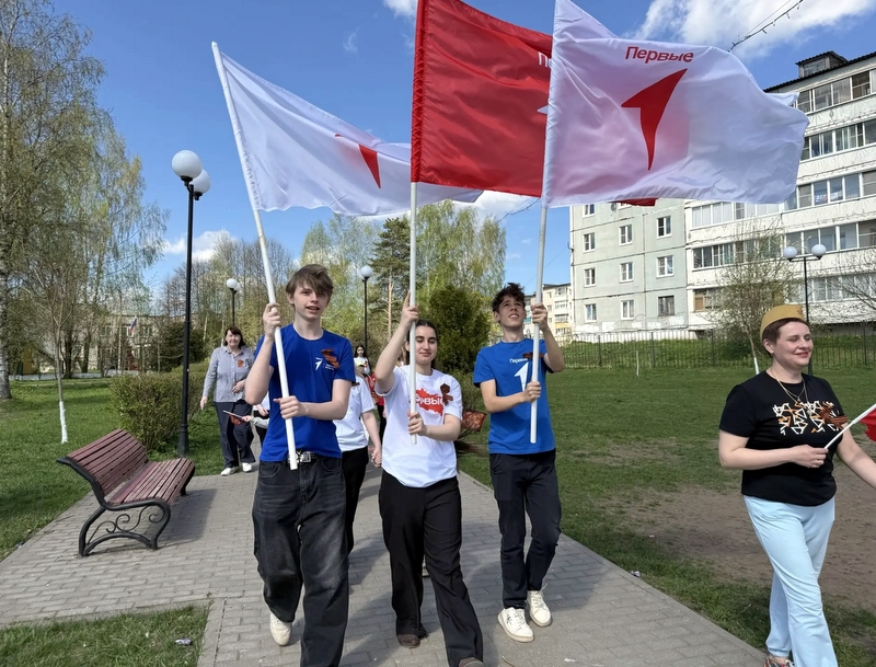 Дошколята вышли на парад