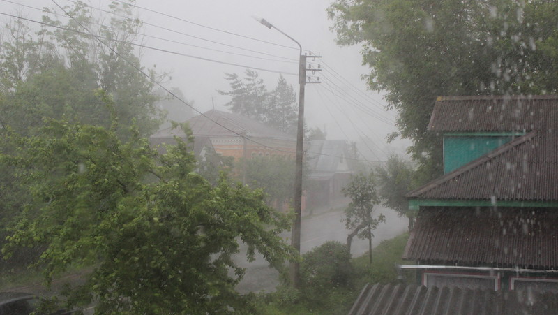 Снова дожди, ливни, гроза