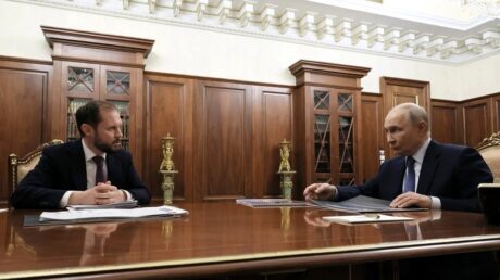 Встреча Президента России Владимира Путина и главы Тверской области Виталия Королева