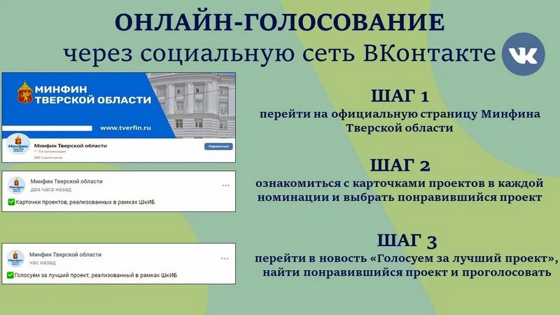 Поддержать один из реализованных в 2026 году проектов школьных инициатив предлагают жителям Тверской области