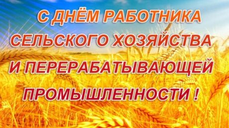 11 октября — День работника сельского хозяйства и перерабатывающей промышленности